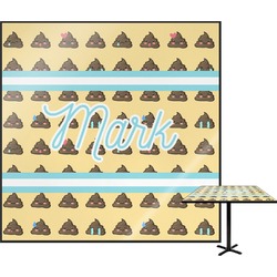 Poop Emoji Square Table Top - 30" (Personalized)