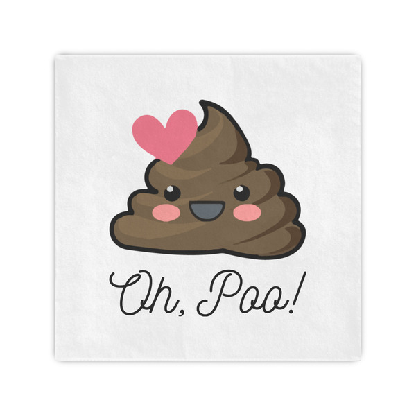 Custom Poop Emoji Standard Cocktail Napkins (Personalized)