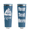 Poop Emoji Steel Blue RTIC Everyday Tumbler - 28 oz. - Front and Back