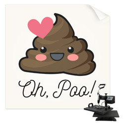 Poop Emoji Sublimation Transfer - Youth / Women (Personalized)