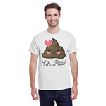 Poop Emoji T-Shirt - White (Personalized)