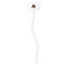 Poop Emoji White Plastic 7" Stir Stick - Oval - Single Stick