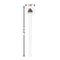 Poop Emoji White Plastic 7" Stir Stick - Round - Dimensions