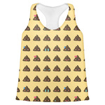 Poop Emoji Womens Racerback Tank Top - Medium