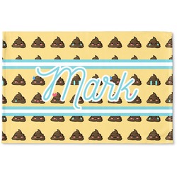 Poop Emoji Woven Mat (Personalized)