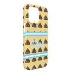 Poop Emoji iPhone Case - Plastic - iPhone 13 Pro Max (Personalized)