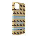 Poop Emoji iPhone Case - Plastic - iPhone 14 Pro Max (Personalized)