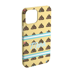 Poop Emoji iPhone Case - Plastic - iPhone 15 Pro (Personalized)