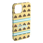 Poop Emoji iPhone Case - Plastic - iPhone 15 Pro Max (Personalized)