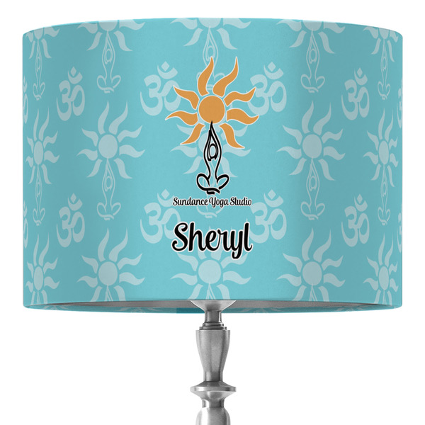 Custom Sundance Yoga Studio 16" Drum Lamp Shade - Fabric (Personalized)