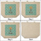 Sundance Yoga Studio 3 Reusable Cotton Grocery Bags - Front & Back View