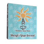 Sundance Yoga Studio 3 Ring Binder - Full Wrap - 1" (Personalized)