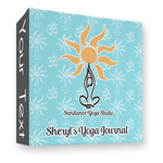 Sundance Yoga Studio 3 Ring Binder - Full Wrap - 3" (Personalized)