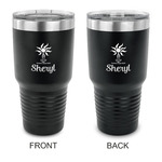 Sundance Yoga Studio 30 oz Stainless Steel Tumbler - Black - Double Sided (Personalized)