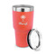 Sundance Yoga Studio 30 oz Stainless Steel Ringneck Tumblers - Coral - LID OFF