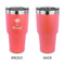 Sundance Yoga Studio 30 oz Stainless Steel Ringneck Tumblers - Coral - Single Sided - APPROVAL