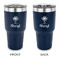 Sundance Yoga Studio 30 oz Stainless Steel Ringneck Tumblers - Navy - Double Sided - APPROVAL