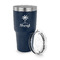 Sundance Yoga Studio 30 oz Stainless Steel Ringneck Tumblers - Navy - LID OFF