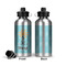 Sundance Yoga Studio Aluminum Water Bottle - Front and Back