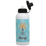 Sundance Yoga Studio Water Bottles - Aluminum - 20 oz - White (Personalized)