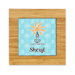 Sundance Yoga Studio Bamboo Trivet with Ceramic Tile Insert (Personalized)