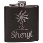 Sundance Yoga Studio Black Flask Set (Personalized)