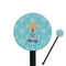 Sundance Yoga Studio Black Plastic 5.5" Stir Stick - Round - Closeup