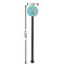 Sundance Yoga Studio Black Plastic 5.5" Stir Stick - Round - Dimensions