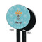 Sundance Yoga Studio Black Plastic 5.5" Stir Stick - Single Sided - Round - Front & Back