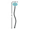 Sundance Yoga Studio Black Plastic 7" Stir Stick - Oval - Dimensions