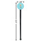 Sundance Yoga Studio Black Plastic 7" Stir Stick - Round - Dimensions