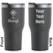 Sundance Yoga Studio Black RTIC Tumbler - Front and Back