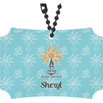 Sundance Yoga Studio Rear View Mirror Ornament w/ Name or Text