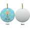 Sundance Yoga Studio Ceramic Flat Ornament - Circle Front & Back (APPROVAL)