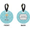 Sundance Yoga Studio Circle Luggage Tag (Front + Back)