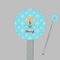 Sundance Yoga Studio Clear Plastic 7" Stir Stick - Round - Closeup