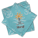 Sundance Yoga Studio Cloth Cocktail Napkins - Set of 4 w/ Name or Text