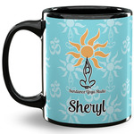 Sundance Yoga Studio 11 Oz Coffee Mug - Black (Personalized)