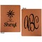 Sundance Yoga Studio Cognac Leatherette Portfolios with Notepad - Large - Double Sided - Apvl