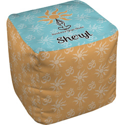 Sundance Yoga Studio Cube Pouf Ottoman (Personalized)