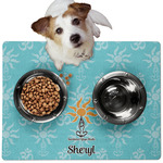 Sundance Yoga Studio Dog Food Mat - Medium w/ Name or Text