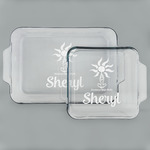 Sundance Yoga Studio Set of Glass Baking & Cake Dish - 13in x 9in & 8in x 8in (Personalized)