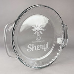 Sundance Yoga Studio Glass Pie Dish - 9.5in Round (Personalized)