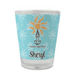 Sundance Yoga Studio Glass Shot Glass - 1.5 oz - Set of 4 (Personalized)