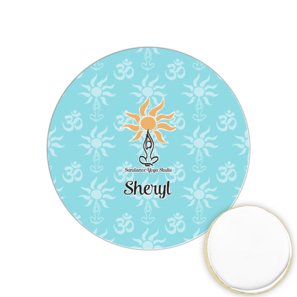 Custom Sundance Yoga Studio Printed Cookie Topper - 1.25" (Personalized)