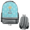 Sundance Yoga Studio Large Backpack - Gray - Front & Back View