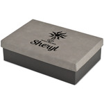 Sundance Yoga Studio Large Gift Box w/ Engraved Leather Lid (Personalized)