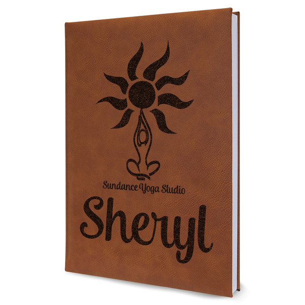 Custom Sundance Yoga Studio Leather Sketchbook - Large - Double Sided (Personalized)