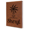 Sundance Yoga Studio Leather Sketchbook - Large - Single Sided - Angled View