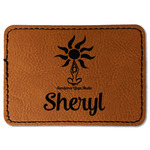 Sundance Yoga Studio Faux Leather Iron On Patch - Rectangle (Personalized)